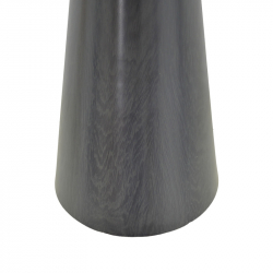 Tραπέζι Donda pakoworld mdf μαύρο Φ100x76εκ