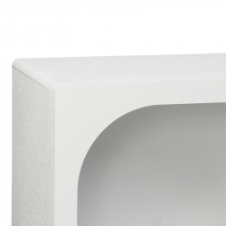 Μπουφές Emersi pakoworld με ράφια mdf σε λευκή απόχρωση 164x34x76εκ