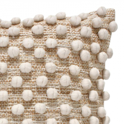 Μαξιλάρι Finne Inart βαμβακερό σε μπεζ απόχρωση  45x45x2.5εκ