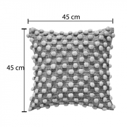 Μαξιλάρι Finne Inart βαμβακερό σε μπεζ απόχρωση  45x45x2.5εκ Μαξιλάρι Finne Inart βαμβακερό σε μπεζ απόχρωση  45x45x2.5εκ