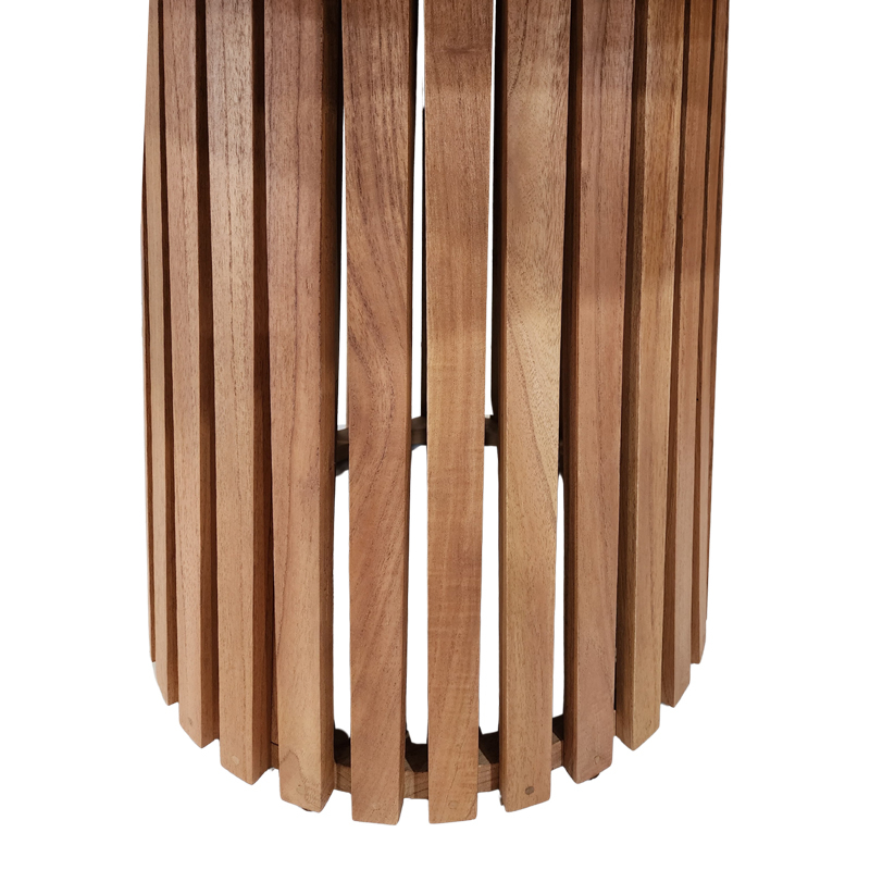 Τραπέζι Kenda Ι pakoworld mindi ξύλο σε φυσική απόχρωση Φ120x75εκ Τραπέζι Kenda Ι pakoworld mindi ξύλο σε φυσική απόχρωση Φ120x75εκ