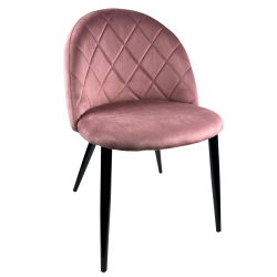 Καρέκλα Τραπεζαρίας ArteLibre NICHOLAS Σάπιο Μήλο/Μαύρο Βελούδο/Μέταλλο 58x50x80cm Καρέκλα Τραπεζαρίας ArteLibre NICHOLAS Σάπιο Μήλο/Μαύρο Βελούδο/Μέταλλο 58x50x80cm