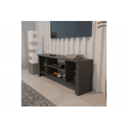 Έπιπλο τηλεόρασης Seref pakoworld σε ανθρακί απόχρωση 120x30x47εκ