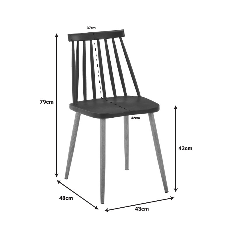 Τραπεζαρία Natali-Aurora I pakoworld σετ 5τεμ σε μαύρη-φυσική απόχρωση 120x80x76εκ Τραπεζαρία Natali-Aurora I pakoworld σετ 5τεμ σε μαύρη-φυσική απόχρωση 120x80x76εκ