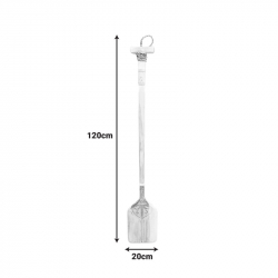 Διακοσμητικό τοίχου κουπί Boon Inart μαόνι ξύλο σε λευκή-φυσική απόχρωση 20x3x120εκ