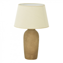 Επιτραπέζιο φωτιστικό Barout Inart Ε27 κεραμικό σε γκρι antique- μπεζ απόχρωση Φ40x62εκ Επιτραπέζιο φωτιστικό Barout Inart Ε27 κεραμικό σε γκρι antique- μπεζ απόχρωση Φ40x62εκ