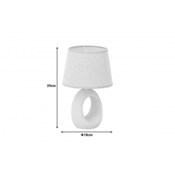 Επιτραπέζιο φωτιστικό Collie Inart Ε14 κεραμικό σε γκρι antique-μπεζ απόχρωση Φ18x29εκ