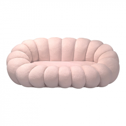 Καναπές Embrace pakoworld μπουκλέ ύφασμα σε ροζ απόχρωση 180x105x65εκ Καναπές Embrace pakoworld μπουκλέ ύφασμα σε ροζ απόχρωση 180x105x65εκ