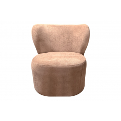 Πολυθρόνα Veridian pakoworld ύφασμα σε σάπιο μήλο απόχρωση 63x70x66εκ