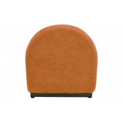 Πολυθρόνα περιστρεφόμενη Zenny pakoworld υφασμα terracotta 64x85x68εκ