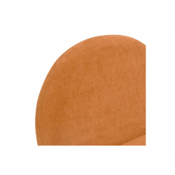 Πολυθρόνα περιστρεφόμενη Zenny pakoworld υφασμα terracotta 64x85x68εκ