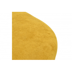 Πολυθρόνα περιστρεφόμενη Zenny pakoworld υφασμα κίτρινο 64x85x68εκ