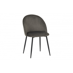 Καρέκλα Perch pakoworld βελούδο σε ανθρακί απόχρωση με μαύρα μεταλλικά πόδια 50x43x82εκ Καρέκλα Perch pakoworld βελούδο σε ανθρακί απόχρωση με μαύρα μεταλλικά πόδια 50x43x82εκ