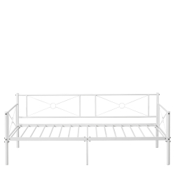 Καναπές Κρεβάτι ArteLibre CIMARRON Λευκό Μέταλλο Για Στρώμα 90x190cm