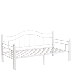 Καναπές Κρεβάτι ArteLibre PECOS Λευκό Μέταλλο Για Στρώμα 90x190cm