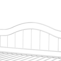 Καναπές Κρεβάτι ArteLibre PECOS Λευκό Μέταλλο Για Στρώμα 90x190cm