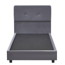 Κρεβάτι Μονό ArteLibre TAMAHAWK Γκρι Ύφασμα Για Στρώμα 90x200cm