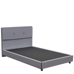 Κρεβάτι Ημίδιπλο ArteLibre TAMAHAWK Γκρι Ύφασμα Για Στρώμα 120x200cm