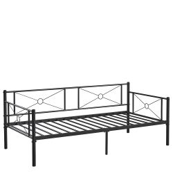 Καναπές Κρεβάτι ArteLibre CIMARRON Μαύρο Μέταλλο Για Στρώμα 90x190cm