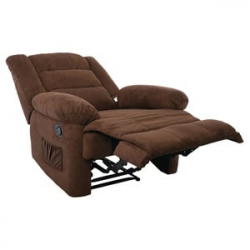 JULIA Massage Πολυθρόνα Relax Σαλονιού - Καθιστικού, Ύφασμα Καφέ