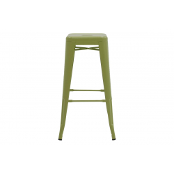 Σκαμπό μπαρ Utopia pakoworld μέταλλο σε λαδί απόχρωση 42x42x76εκ