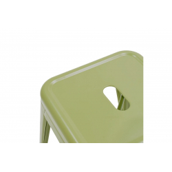 Σκαμπό μπαρ Utopia pakoworld μέταλλο σε λαδί απόχρωση 42x42x76εκ