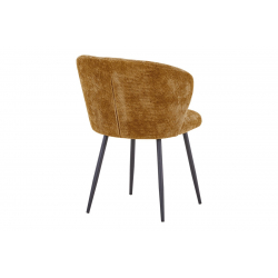 Καρέκλα Karg pakoworld camel ύφασμα-πόδι μαύρο μέταλλο 57x62x80εκ