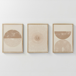 Πίνακας Varenzy pakoworld τρίπτυχος με ψηφιακή εκτύπωση και πλαίσιο 33x1.5x48εκ