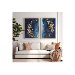 Πίνακας Bencia pakoworld δίπτυχος με ψηφιακή εκτύπωση και πλαίσιο 33x1.5x48εκ