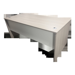 Γραφείο εργασίας Armadi pakoworld σε sonoma-λευκή απόχρωση 180x80x75εκ