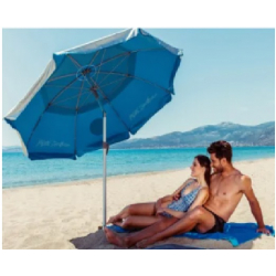 Ομπρέλα θαλάσσης 190cm με μηχανισμό κλίσης polyester μπλε MAUI and SONS