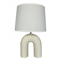 Επιτραπέζιο φωτιστικό Archo Inart Ε27 κεραμικό σε μπεζ απόχρωση Φ30x45εκ