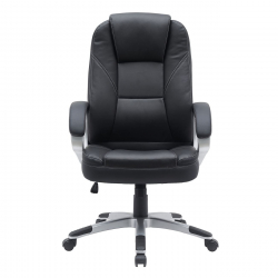 BF6950W Πολυθρόνα Γραφείου Διευθυντή, Pu Μαύρο  65x70x110/120cm