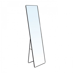 DAYTON MAX Καθρέπτης Δαπέδου - Τοίχου Αλουμίνιο, Απόχρωση Μαύρο  60x33x180cm