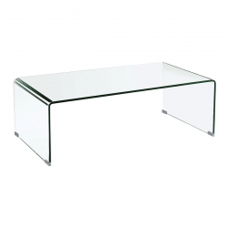 GLASSER Τραπεζάκι Σαλονιού Καθιστικού Διάφανο Γυαλί 12mm  110x55x35cm