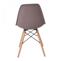 ART Wood Καρέκλα Τραπεζαρίας,  Πόδια Οξιά, Κάθισμα PP Sand Beige - 1 Step K/D - Pro  46x53x81cm