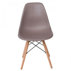 ART Wood Καρέκλα Τραπεζαρίας,  Πόδια Οξιά, Κάθισμα PP Sand Beige - 1 Step K/D - Pro  46x53x81cm