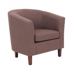 BOGA Πολυθρόνα Σαλονιού Καθιστικού, Ύφασμα Καφέ  75x73x74cm