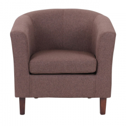 BOGA Πολυθρόνα Σαλονιού Καθιστικού, Ύφασμα Καφέ  75x73x74cm