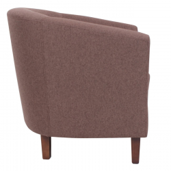 BOGA Πολυθρόνα Σαλονιού Καθιστικού, Ύφασμα Καφέ  75x73x74cm