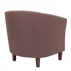 BOGA Πολυθρόνα Σαλονιού Καθιστικού, Ύφασμα Καφέ  75x73x74cm