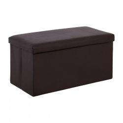ORION Σκαμπό Αποθηκευτικό - Βοηθητικό, PU Σκούρο Καφέ  80x38x38cm