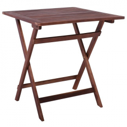 EASY Τραπέζι Πτυσσόμενο Ξύλο Acacia  70x70 H.70cm