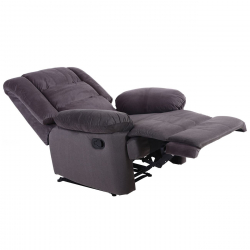 JULIA Πολυθρόνα Relax Σαλονιού - Καθιστικού, Ύφασμα Καφέ  93x90x100cm