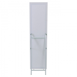 MIRROR Καθρέπτης Δαπέδου Τοίχου Ξύλινος Antique White  39x2,5x148cm