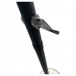 ΟΜΠΡΕΛΑ Αλουμινίου Σκελετός Ανθρακί, Ύφασμα Μπεζ  Φ 3m (H 2,4m)