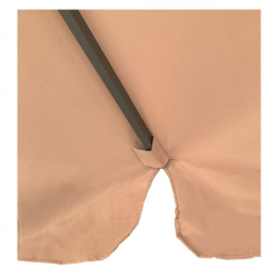 ΟΜΠΡΕΛΑ Αλουμινίου Σκελετός Ανθρακί - Ύφασμα Μπεζ  Φ 2m (H 2,2m)