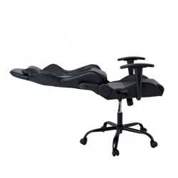 BF8350 Gaming Πολυθρόνα Γραφείου, Ανάκλιση Πλάτης έως 90°, Pu Μαύρο  69x69x126/136cm