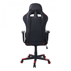 BF8050 Gaming Πολυθρόνα Γραφείου, Ανάκλιση Πλάτης έως 90°, Pu Μαύρο - Κόκκινο  70x67/134x125/135cm