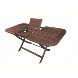 EASY Τραπέζι Επεκτ/νο Πτυσ/νο Ξύλο Acacia  120+40x80 H.74cm